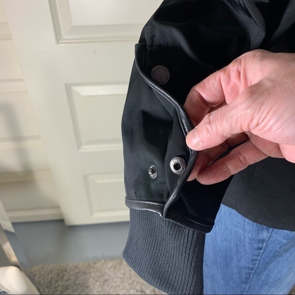 AVEC Les Filles Black Jacket Military Cargo Style Water Repellent Utility Jacket - Picture 7 of 14